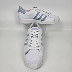 Adidas White and Blue Sneakers